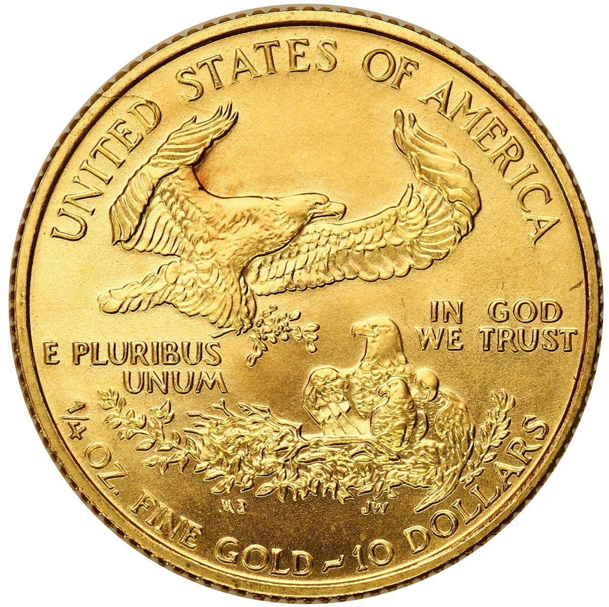 USA. 10 $ dolarów 1993 Orzeł Eagle - 1/4 uncji złota